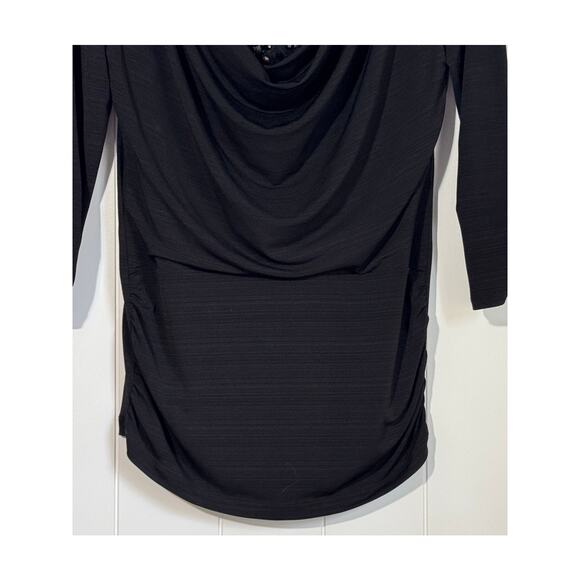 AB Studio Womens Beaded Scoop Neckline 3/4 Sleeve Shirt Size Medium - Picture 5 of 9